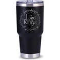thumbnail image 1 of Lord of the Rings Merchandise Mug, 30 oz Stainless Steel Wine & Coffee Tumbler — Double Wall Insulated Tumbler with Lid — LOTR Gifts, Accessories for Kitchen & Bar, Winter Travel Mug, LOTR Beer Mug, 1 of 8