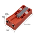 thumbnail image 2 of Woodworking Oblique Hole Locator Drill Pocket Hole Punch Positioner Jig Angle Drill Guide Set Hole Carpentry Tool, 2 of 7