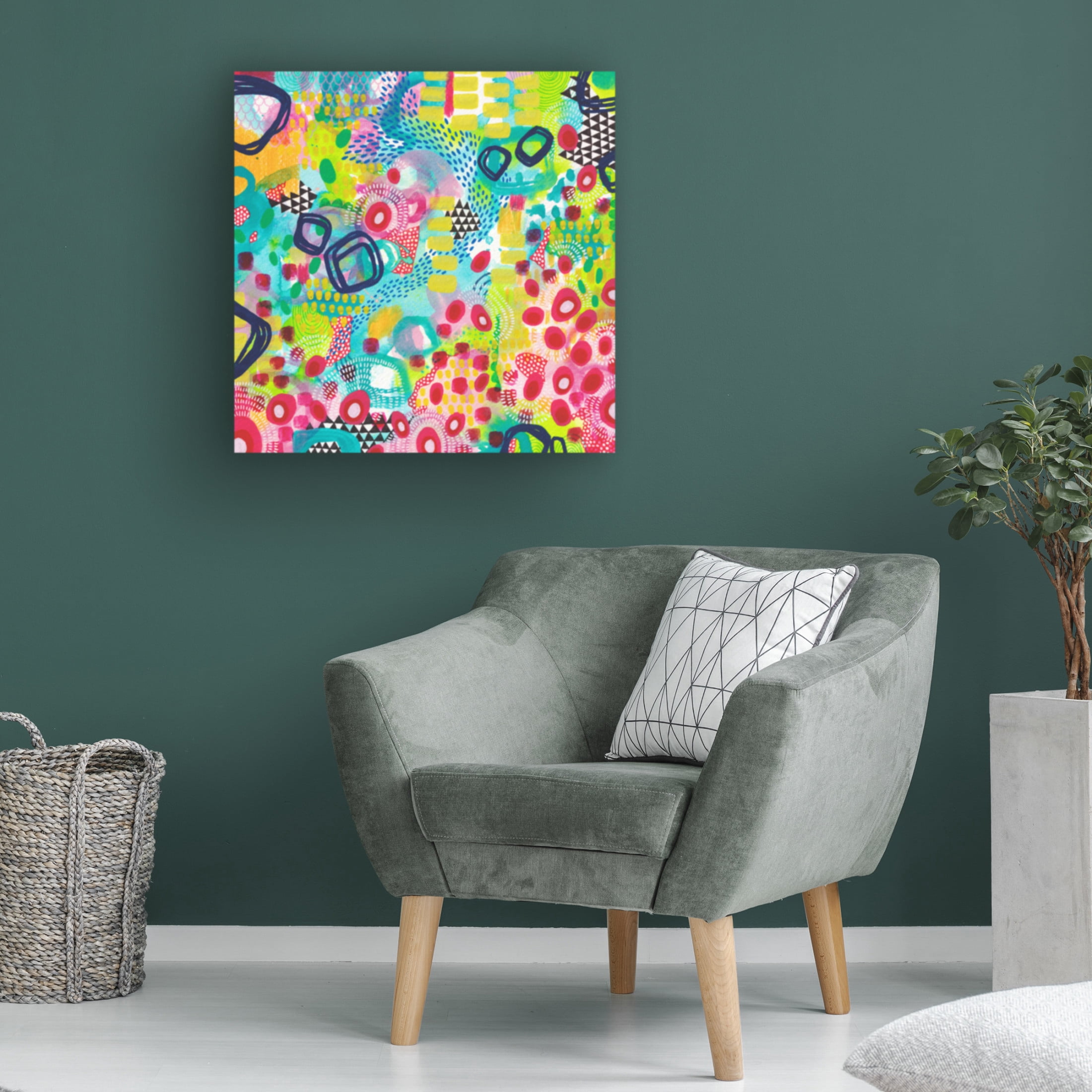 Canvas Wall Art - Van Dam Art 'Candy Apples' Wall Art for Living Room, Bedroom, or Office Décor by Trademark Fine Art - 24 x 24 Inches