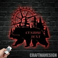 thumbnail image 2 of Craftnamesign Custom Bear Compass Metal Sign, Metal Bear Art, Nature Wall Art, Bear Lover, 2 of 5