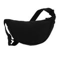 thumbnail image 1 of Bolso bandolera informal para mujer, elegante bolso de nailon con correa ajustable, versátil bolso bandolera negro para mujer, 1 of 8