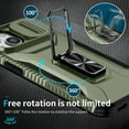 thumbnail image 4 of Allytech Shockproof Back Case for Apple iPhone 14, Military Grade Protective With Ring Holder Stand Compatible with Car Mount Anti-slip Hybrid Rugged Bumper Phone Cover for Men Boys -Darkgreen, 4 of 8