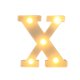 thumbnail image 2 of Letras Luminosas De Plástico Letras LED de plástico blanco con alfabeto de la N a la Z con bombillas de luz blanca cálida para decoración de fiestas en el hogar (1 pieza) Rkxzt, 2 of 9