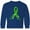 Royal Bue, variant on Inktastic Mental Health Awareness Ribbon with Green Hearts Long Sleeve Youth T-Shirt