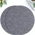 thumbnail image 1 of ELAYARD 2 Pcs Tapis de Vinyle Gris en Feutre Réduit la Friction pour Tourne-Disque, 1 of 6