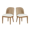 thumbnail image 2 of My Texas House Saylor Farmhouse Dining Chair Set, Natural Wood, Set of 2, 2 of 15