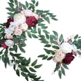 thumbnail image 1 of Wedding Decoration Arch Simulation Rose Peony Welcome Card Decoration-930 Rose Wedding Ornaments One Large One Small Combination Package (Large: Overall Length: 60cm Width: 16cm Height 10cm, Small: Overall Length: 40cm Width: 20cm Height: 10cm), 1 of 9