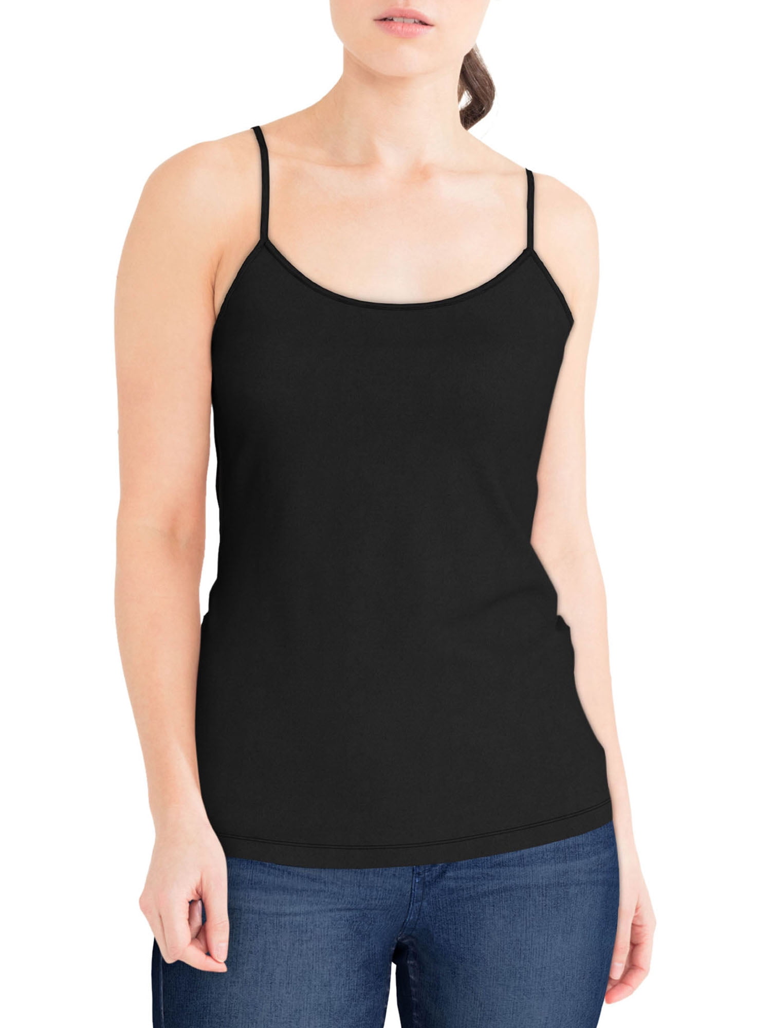 Time and Tru Women's Cami Tank Top, 3-Pack