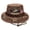D, variant on HOARBOEG Unisex Embroidered Fishing Bucket Hat, Wide Brim Wide Brim Shade Hat with Adjustable Windproof Drawstring, Breathable Foldable Fisherman Hat for Men Women Outdoor Beach
