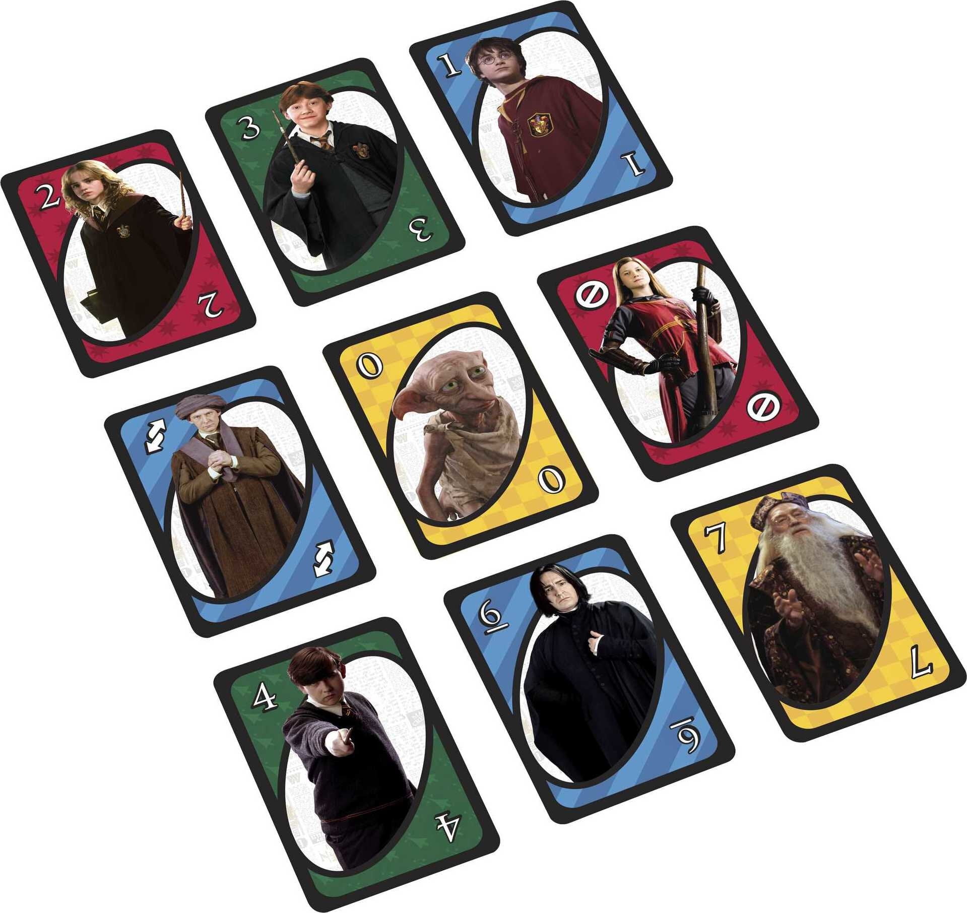 UNO Harry Potter Card Game for Kids, Adults and Game Night based on the  Popular Series 