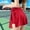 Red, variant on Endives Women's Tennis Skort High Waisted Athletic Skorts With Pockets For Running Casual Workout Gym Short Wide Leg Shorts