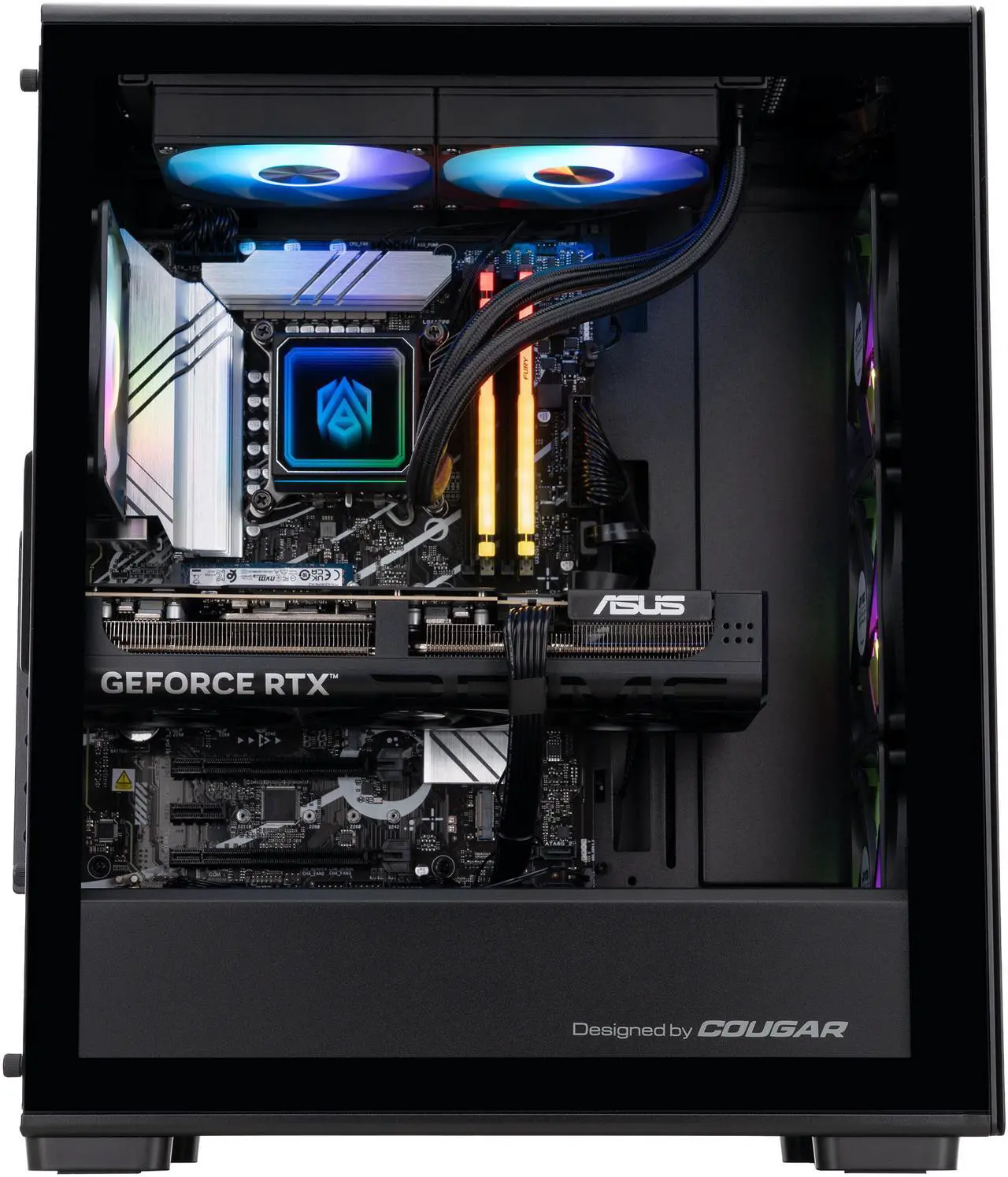 ABS Stratos Aqua Gaming PC Powered by Asus - Windows 11 - Intel Core i9-14900KF - RTX 5070 Ti 16GB - DLSS 4 - AI-Powered Performance - 32GB DDR5 6400 - 2TB M.2 SSD