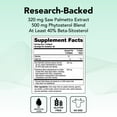 thumbnail image 4 of Theralogix Prostate SR Saw Palmetto & Beta-Sitosterol Supplement - Supports Healthy Urinary Tract Function in Men* - 90-Day Supply - NSF Certified - 180 Softgels, 4 of 7