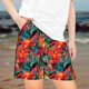 thumbnail image 2 of Odeerbi 5-14 Años Niños Niñas Pantalones Cortos de Estampado Tropical Hawaiano Pantalones de Baño En Seco Rápido Pantalones Cortos de Tabla de Playa Pantalones Cortos Deportivos, 2 of 5