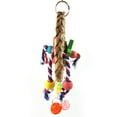 thumbnail image 4 of Parrot Chewing Toy Round Grass Woven Hanging Bird Chew Toy Parrot Rattan Ball, 4 of 10