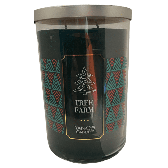 Yankee Candle TREE FARM Large 2-Wick 22oz Holiday Tumbler Candle