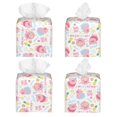 thumbnail image 2 of Kdxio Pink Cute Pig Print Tissue Box Cover,Square Decorative PU Leather Facial Paper Case Organizer Holder Dispenser for Bathroom,Night Stands,Desk,Car 5.2''X5.2''X5.2'', 2 of 8