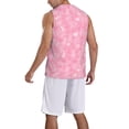 thumbnail image 5 of Rocae Breast Cancer Awareness for Men's Basketball Jersey Lightweight and Breathable Athletic Tank Top,Quick-Drying Sports Jersey Large, 5 of 9