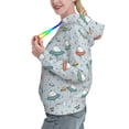 thumbnail image 2 of Lsque Spaceship Pattern Casual Women's Hoodie,Hooded Sweatshirt with Kangaroo Pocket,Pullover Hoodie with Eye-catching Drawstrings-X-Large, 2 of 7