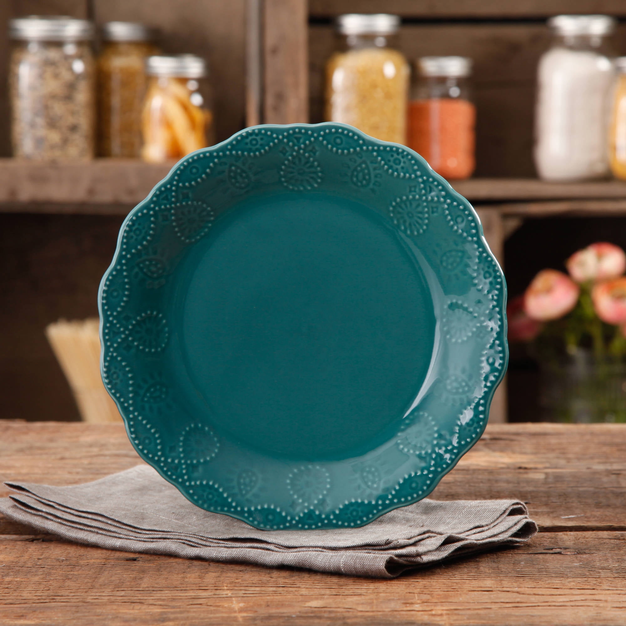 Pioneer Woman Teal Plates 2024 www.epicamlv