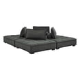 thumbnail image 5 of Saunter Tufted Fabric Fabric 4-Piece Sectional Sofa-EEI-5208, 5 of 10