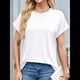 thumbnail image 4 of Camisetas Casuales Holgadas para Mujer, Camisetas de Verano de Corta con Cuello Redondo y Modernas M, 4 of 10