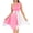 Light Pink, variant on Women's Sleeveless Liturgical Praise Dance Color Block Irregular Hem Lyrical Worship Dress Dancewear Royal Blue L