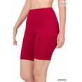 thumbnail image 3 of Zenana Women & Plus Workout Yoga Running Compression Exercise Biker Shorts with Side Pockets, 3 of 4