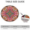 thumbnail image 6 of Elastic Edge Round Tablecloth 44 Inch, Waterproof Oxford Fabric, Paisley Design, Durable and Wipe Clean for Dining or Patio Use, 6 of 7