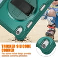 thumbnail image 5 of Dteck Case for iPad Mini 7 (A17 Pro) 2024/ Mini 6 8.3" with Pencil Holder Shoulder Strap [360 Rotating Hand Strap] & Stand, Drop-Proof Case for iPad Mini 7th/6th Generation 8.3",Green, 5 of 8