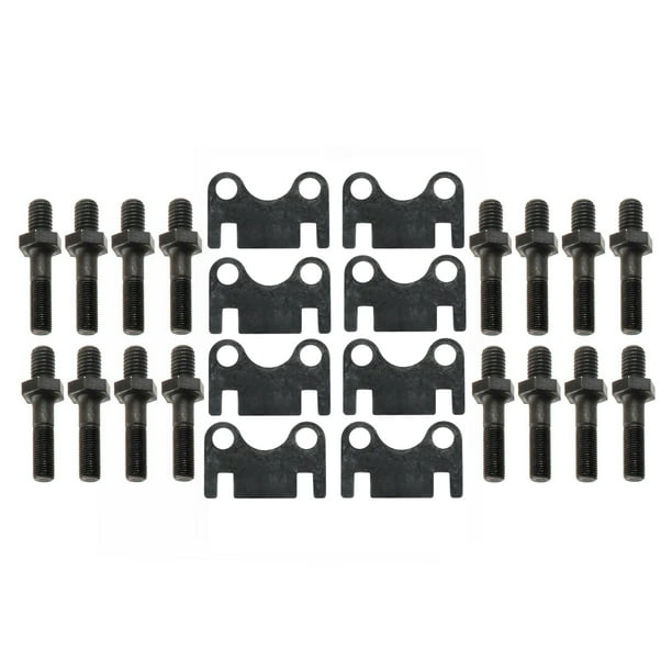 Flat Guide Plates & 3/8" Rocker Arm Studs For SBC Small Block Chevy 283