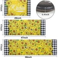 thumbnail image 2 of 3Pcs Kitchen Mats for Floor Lemon Kitchen Rugs Non Slip Washable, Plaid Anti Fatigue Mats for Kitchen Floor, Yellow Standing Floor Mats for Home/Office, 18''''x30''''+18''''x48''''+18''''x60'''', 2 of 6