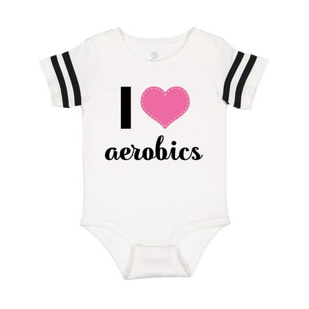 

Inktastic Fitness I Love Aerobics Gift Baby Girl Bodysuit