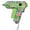 Green, variant on Westcott Hi-Temp Mini Glue Gun, for Craft, Agate/Mineral, Color Teal,1-Count