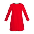 thumbnail image 2 of Girls Dress Long Sleeve Christmas Reindeer Snow Holiday Party 6 Years, 2 of 5