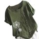 thumbnail image 5 of Qarigey Mujer Botones Estampado Manga Corta Cuello Camisa De Lino Prendas para la parte del cuerpo ejercito verde 5XL, 5 of 6