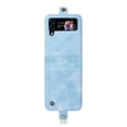 thumbnail image 3 of Frosted Skin-friendly Shockproof Leather Wallet Case Compatible Samsung Galaxy Z Flip 4 With Card Slot, 3 of 3
