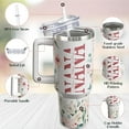 thumbnail image 3 of Gifts for Nana Grandmother Gift from Grandson Granddaughter on Birthday Mothers Day&Christmas 30 oz Tumblers with Handle and Straw Stainless Steel Insulated Travel Coffee Cup Mug, 3 of 6