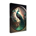 thumbnail image 2 of Canvas Wall Art - Ray Heere 'Proud Peacocks 30' Wall Art for Living Room, Bedroom, or Office Décor by Trademark Fine Art - 16 x 24 Inches, 2 of 4