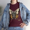 thumbnail image 5 of Unisex Heavy Cotton Abstract Butterfly Bio Punk T-Shirt 002, 5 of 5