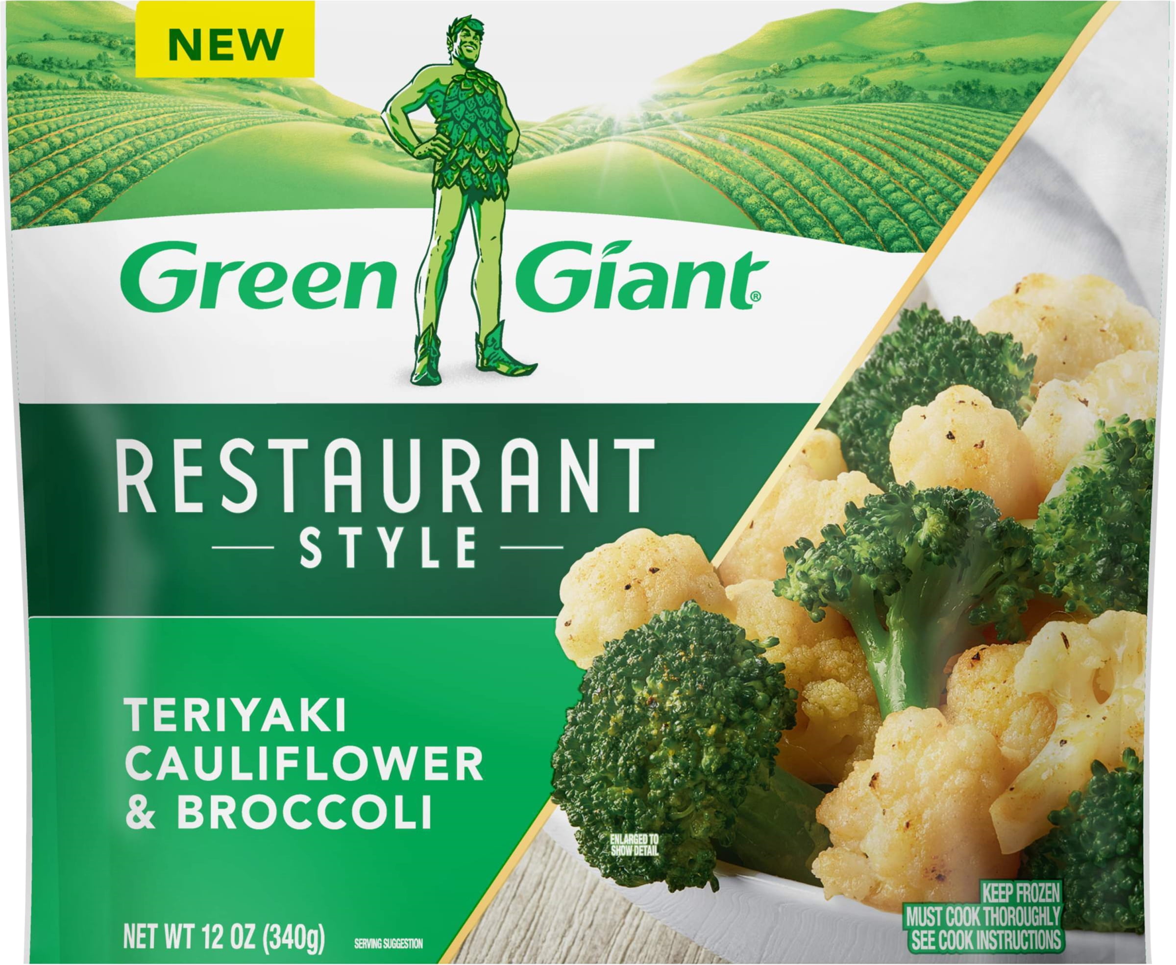Green Giant Restaurant Style Teriyaki Cauliflower & Broccoli, Frozen, 12 oz