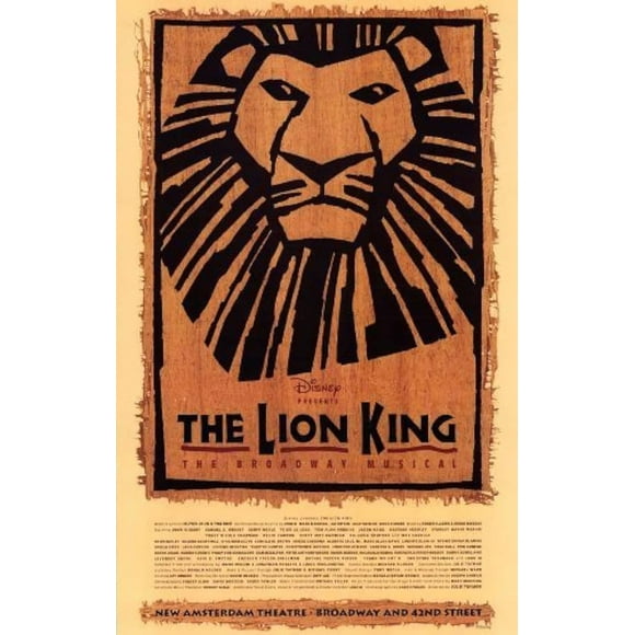 The Lion King The Broadway Musical Poster Broadway Theater Play 11x17 MasterPoster Print, 11x17