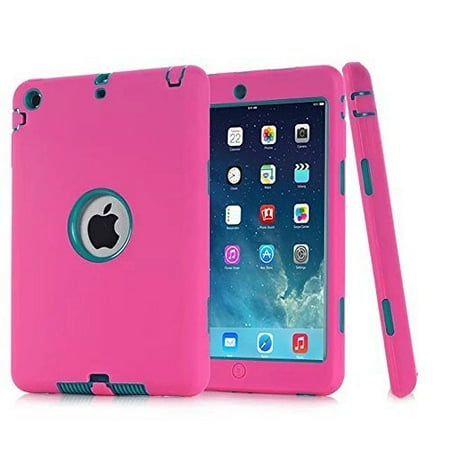 Spencer For Apple iPad 2 3 4 th Gen Kids Shockproof Rubber Hard Case Cover Lightweight Thin Impact Hybrid Protective (Best Ipad 3 Protective Cover)