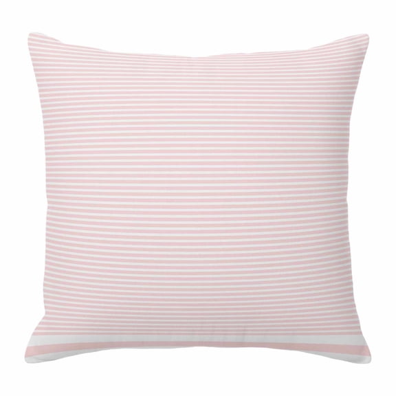 Pillow Covers 26x26 Inch, Farmhouse Pink White Striped Linen Pillowcase with Invisible Zipper, Modern Stripes Decorative Throw Pillow Covers Cushion Case for Couch Sofa Bed Living Room