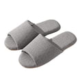 thumbnail image 2 of uublik Woman Slippers Open-Toe Slippers Soft Indoor Shoes Indoor/Outdoor Slippers, Gray, 2 of 7