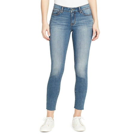 Perfect Raw-Edge Skinny Ankle Jeans