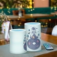 thumbnail image 3 of Yayeee Flameless Candles with Remote Flickering Battery Operated Multi Color Changing, Orange Astronaut Planet, 3 of 7