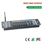 DMX 512 Stage Light Controller MFL Stage Lighting Controller DJ DMX Operator with 192 Channels 240 Scenes for DJ Lights Lasers Moving Head Pubs Night Clubs Disco