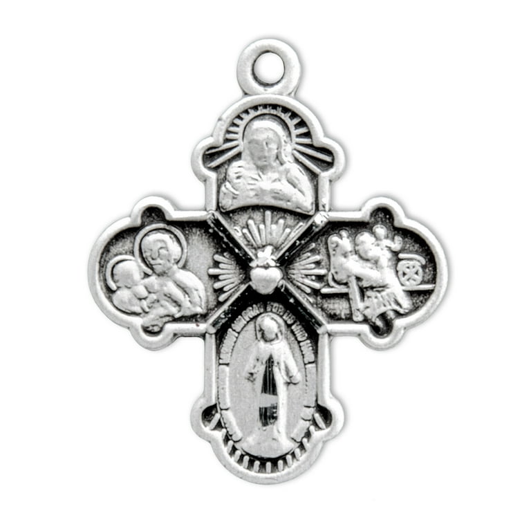 Sterling Silver Four-Way Medal - Walmart.com