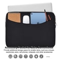 thumbnail image 3 of ASTRAEA 16 inch Laptop Sleeve Case, Shockproof Protective Notebook Cover Briefcase, Carrying Computer Bag with Accessory Pocket for 15" 16" MacBook, HP, Dell, Lenovo, Acer, Black, 3 of 7